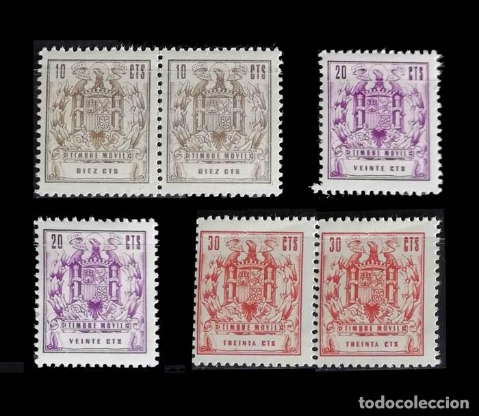 Sellos: Timbre M&oacute;vil. Los 6 de la imagennuevos con goma MNH **, fiscal