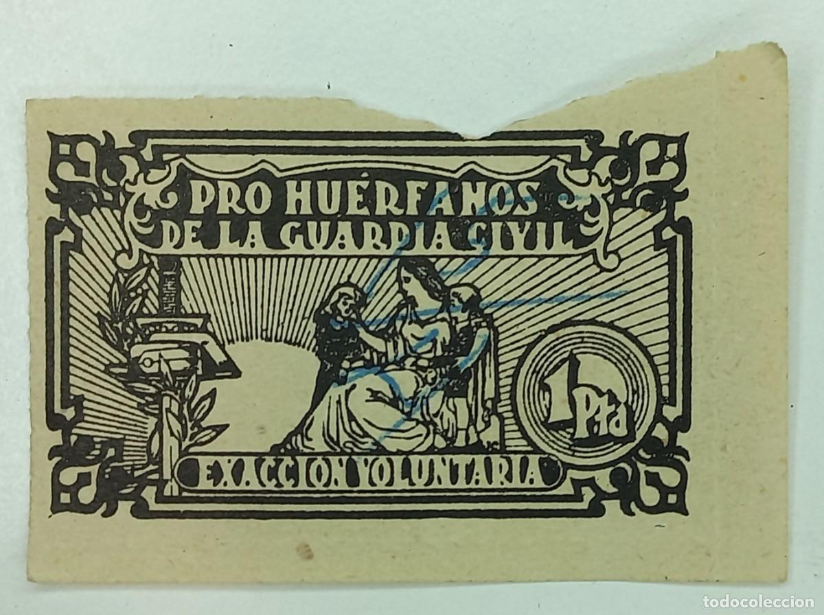Sellos: ANTIGUA VI&Ntilde;ETA PRO HUERFANOS DE LA GUARDIA CIVIL - 1 pta