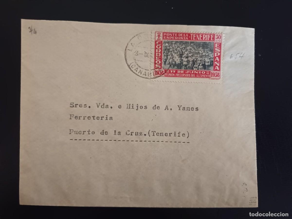 Sellos: Sta. Cruz de TENERIFE, Carta circulada Orotava-Pto. de la Cruz