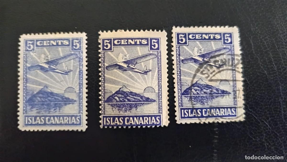 Sellos: Santa Cruz de Tenerife, tres tonalidades
