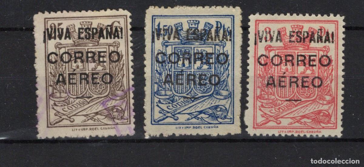 Briefmarken: PAT34 Sellos Espa&ntilde;a a&ntilde;o 1937 emisiones locales BURGOS EDIFIL 65/67&ordm;-* v.c. 59 &euro;