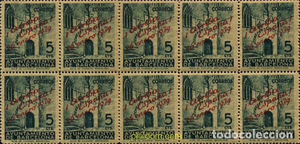 Sellos: 274006 MNH ESPA&Ntilde;A. Barcelona 1939 CONNMEMORACION DE LA LIBERACION DE BARCELONA
