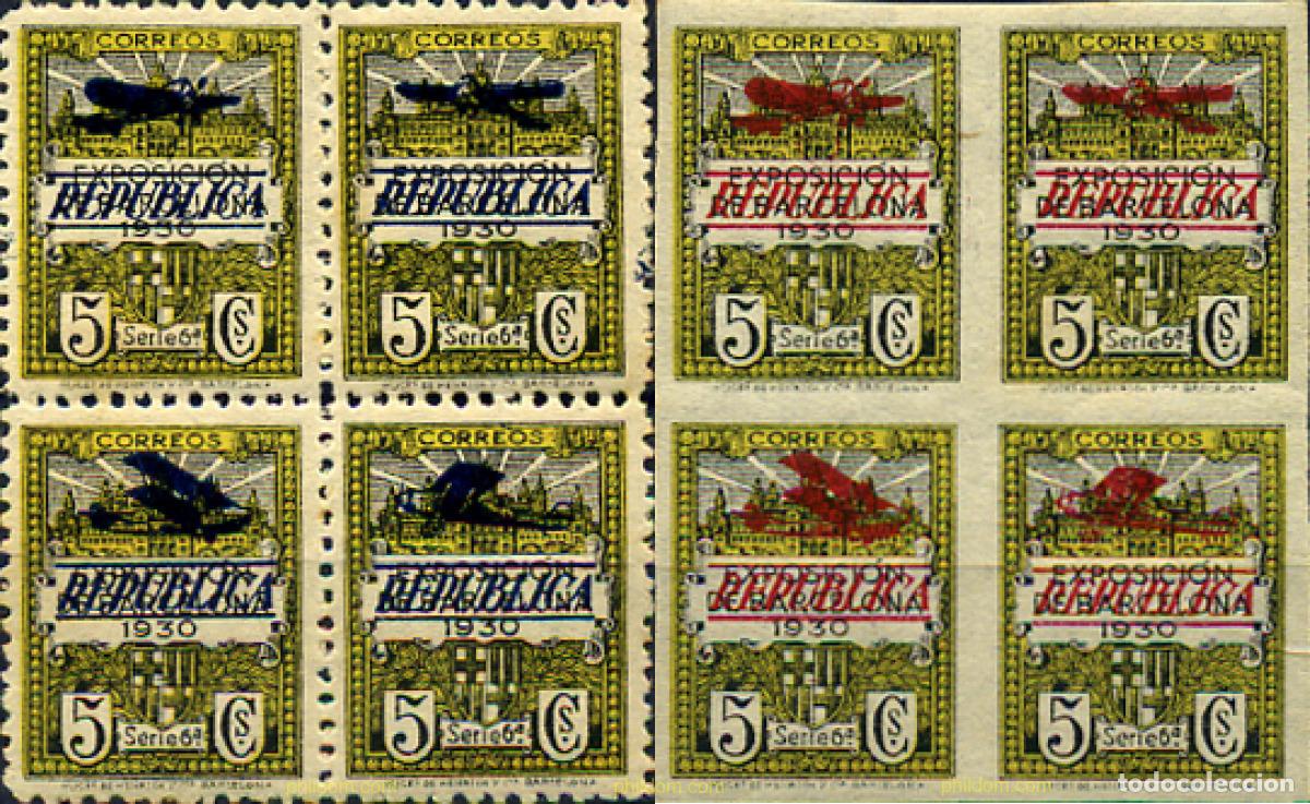 Sellos: 273995 MNH ESPA&Ntilde;A. Barcelona 1932 EXPOSICION FILATELICA EN BARCELONA 1930
