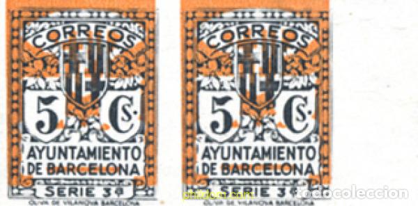 Sellos: 272261 MNH ESPA&Ntilde;A. Barcelona 1932 ESCUDO DE LA CIUDAD DE BARCELONA