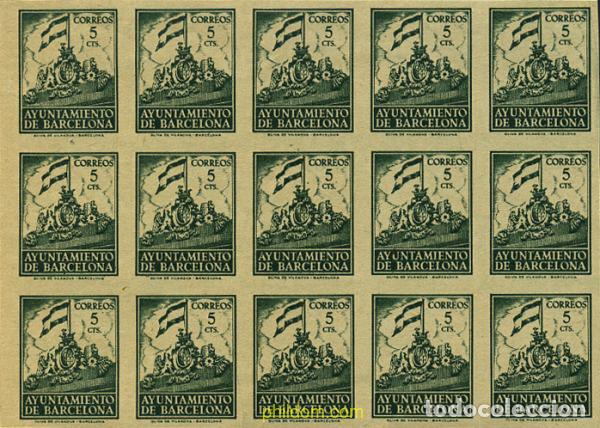 Sellos: 274005 MNH ESPA&Ntilde;A. Barcelona 1940 FRONTISPICIO DEL AYUNTAMIENTO DE BARCELONA
