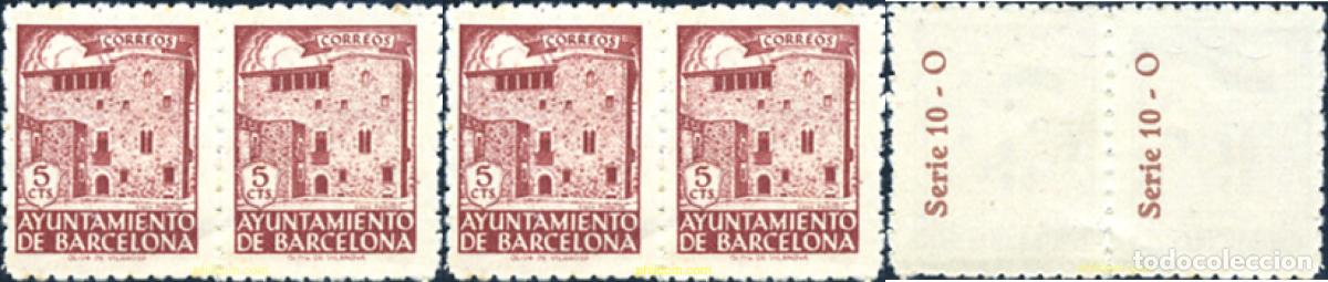 Sellos: 272263 MNH ESPA&Ntilde;A. Barcelona 1943 CASA PADELLAS