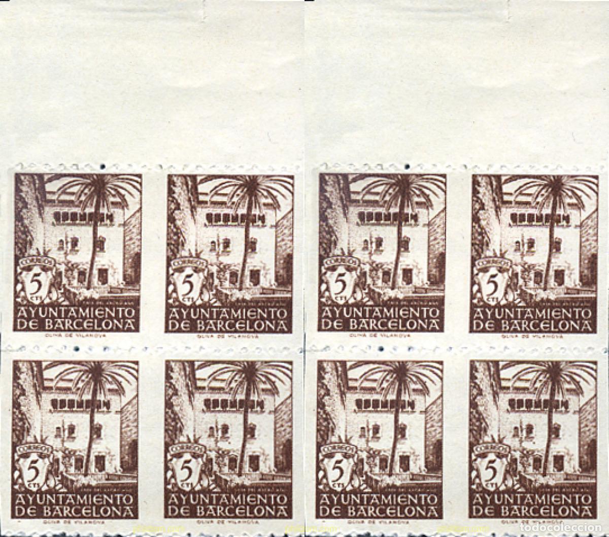 Sellos: 272268 MNH ESPA&Ntilde;A. Barcelona 1943 CASA PADELLAS