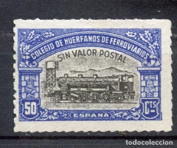 Sellos: ESPA&Ntilde;A. HU&Eacute;RFANOS FERROVIARIOS (RAILWAY CHARITY STAMPS). EDIFIL 2438.