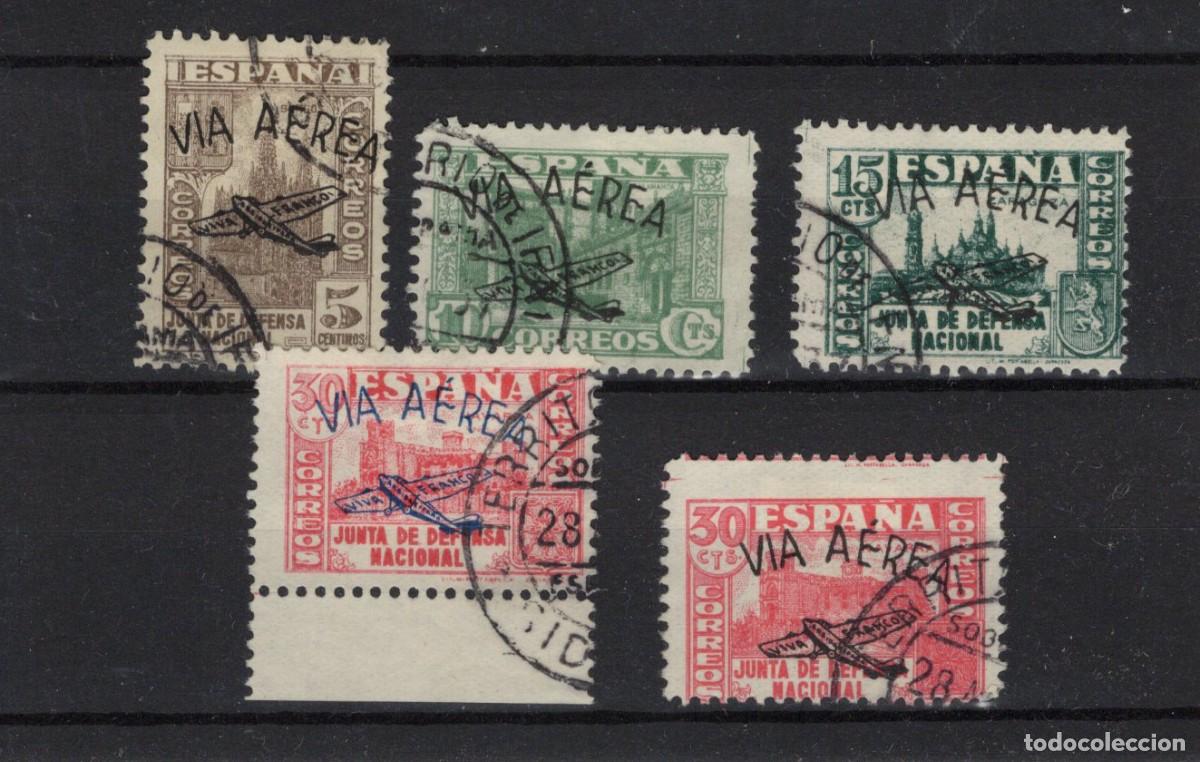 Stamps: PAT81 Sellos Espa&ntilde;a a&ntilde;o 1937 emisiones locales IFNI EDIFIL 4/6&ordm; y 8/9&ordm; v.c. 24.90 &euro;