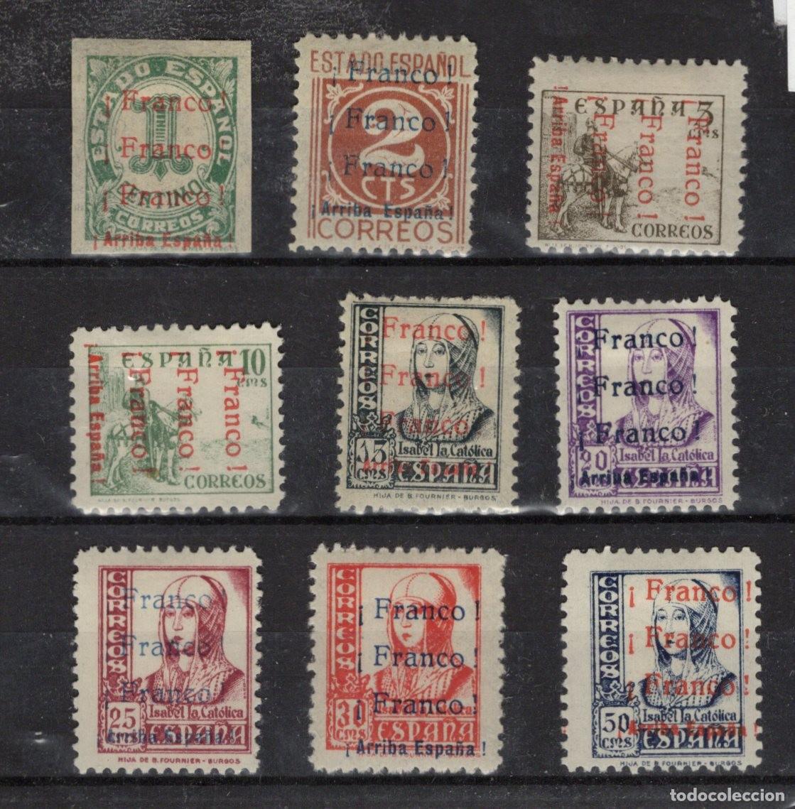 Stamps: PAT83 Sellos Espa&ntilde;a a&ntilde;o 1937 emisiones locales JEREZ DE LA FRONTERA EDIFIL 15/23* v.c. 14 &euro;