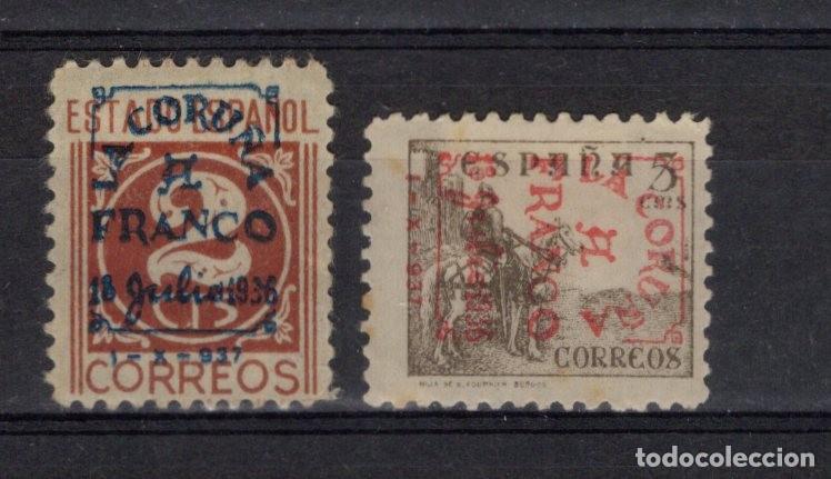 Stamps: PAT85 Sellos Espa&ntilde;a a&ntilde;o 1937 emisiones locales LA CORU&Ntilde;A EDIFIL 3/4*