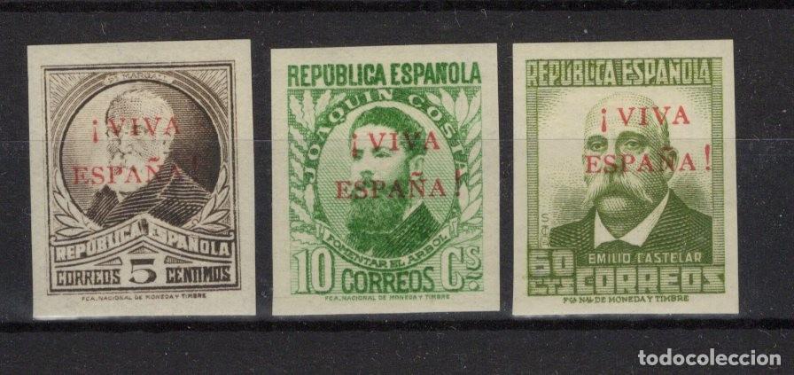 Selos: PAT115 Sellos Espa&ntilde;a a&ntilde;o 1936 emisiones locales ORENSE EDIFIL 5AS - 7AS - 16AS* sin dentar v.c. 198&euro;