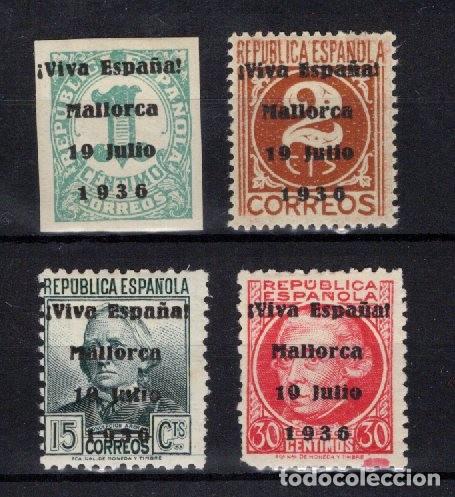 Selos: PAT125 Sellos Espa&ntilde;a a&ntilde;o 1936 emisiones locales PALMA DE MALLORCA EDIFIL 1/4* v.c. 26 &euro;