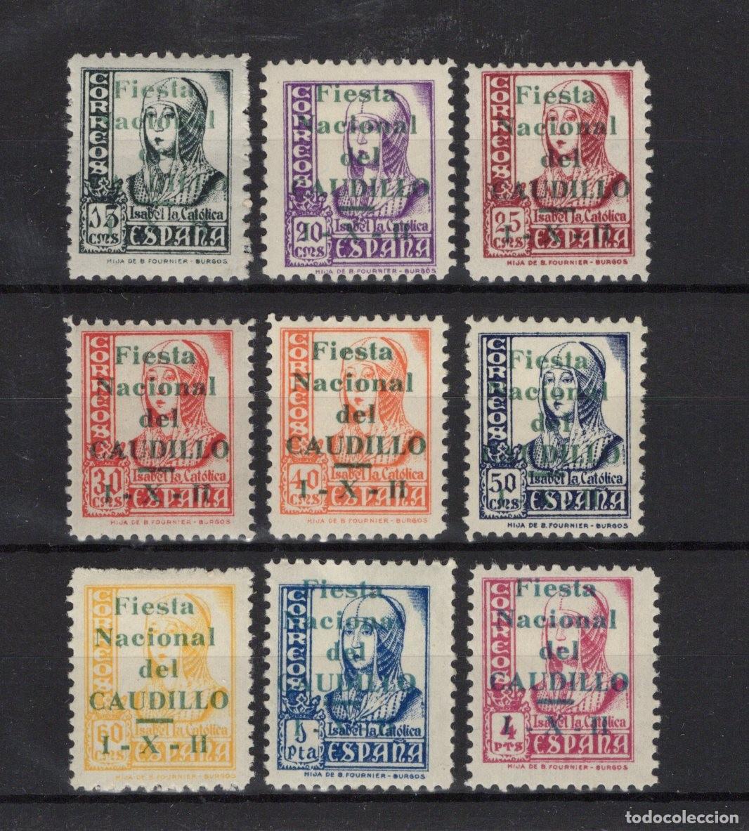 Selos: PAT129 Sellos Espa&ntilde;a a&ntilde;o 1938 emisiones locales PAMPLONA EDIFIL 25/33* v.c. 132 &euro;
