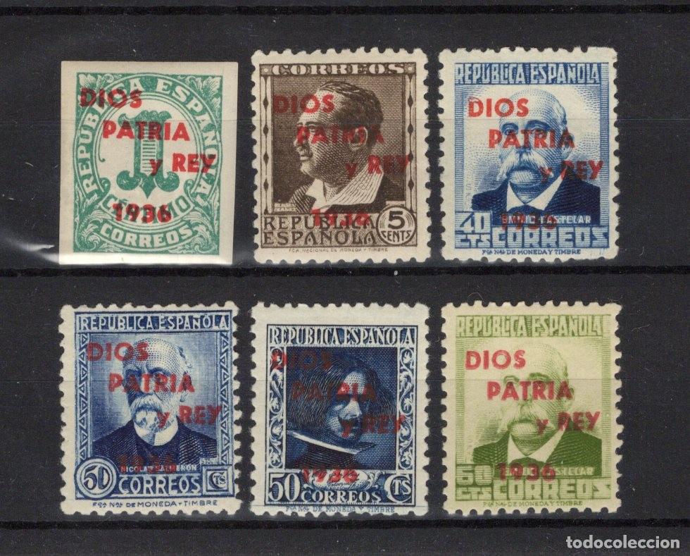 Selos: PAT142 Sellos Espa&ntilde;a a&ntilde;o 1937 emisiones locales SAN SEBASTIAN 6 sellos v.c 49.50 &euro;