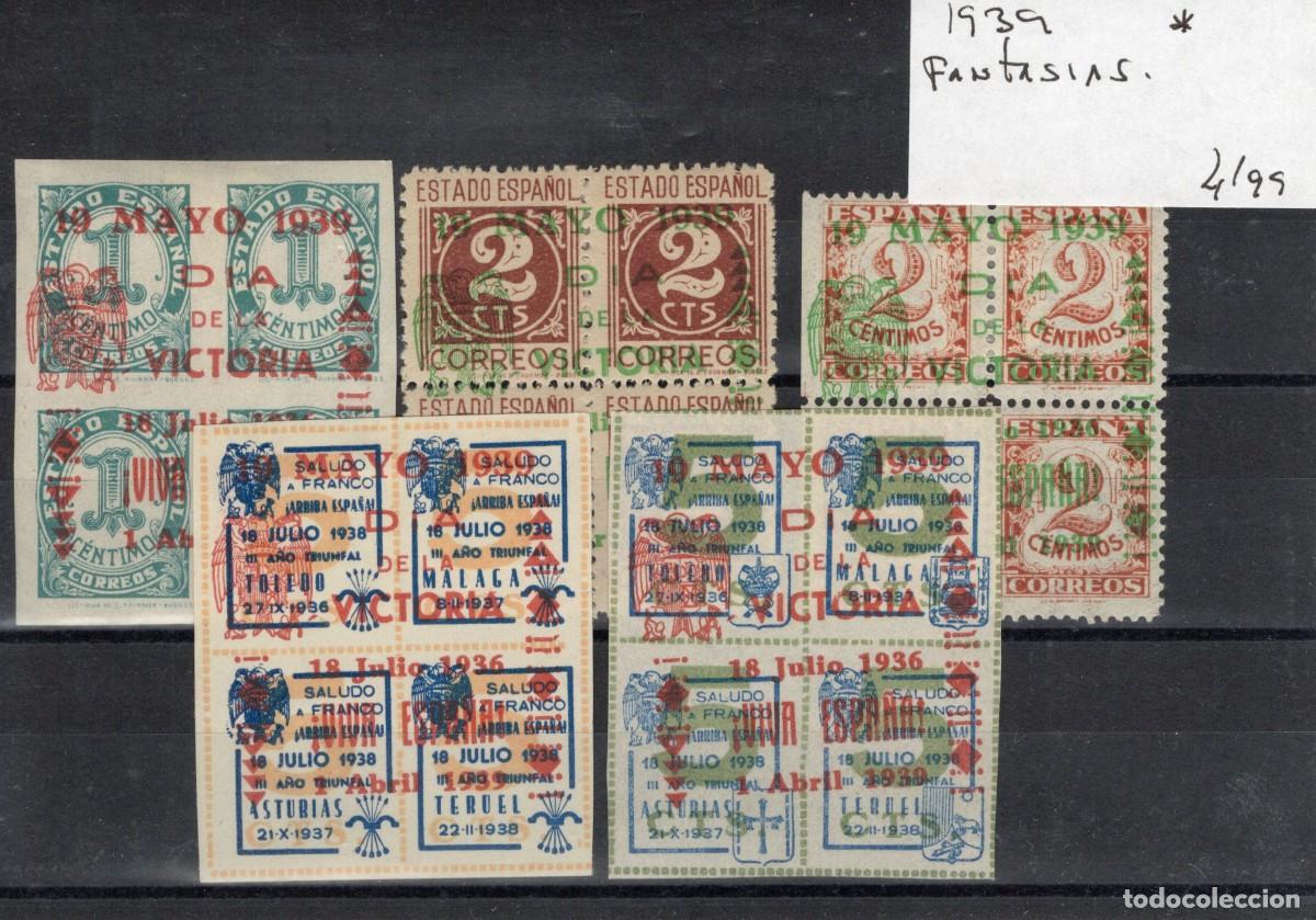 Briefmarken: PAT151 Sellos Espa&ntilde;a a&ntilde;o 1939 FANTASIAS