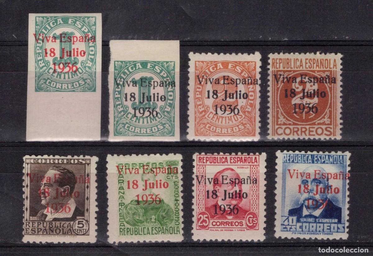 Selos: PAT153 Sellos Espa&ntilde;a a&ntilde;o 1937 emisiones locales SANTA CRUZ TENERIFE EDIFIL 36/43* v.c. 43 &euro;