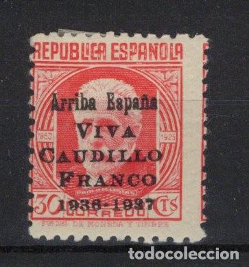 Selos: PAT157 Sellos Espa&ntilde;a a&ntilde;o 1937 emisiones locales SANTANDER EDIFIL 10A*