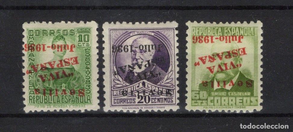 Sellos: PAT172 Sellos Espa&ntilde;a a&ntilde;o 1936 emisiones locales SEVILLA EDIFIL 21hcci* 23hcci* 24hcci* v.c. 69 &euro;