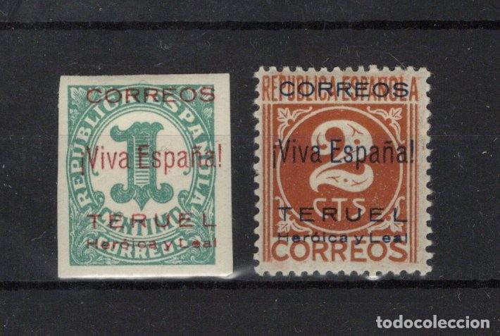 Briefmarken: PAT189 Sellos Espa&ntilde;a a&ntilde;o 1937 emisiones locales TERUEL EDIFIL 1/2* v.c. 5.50 &euro;