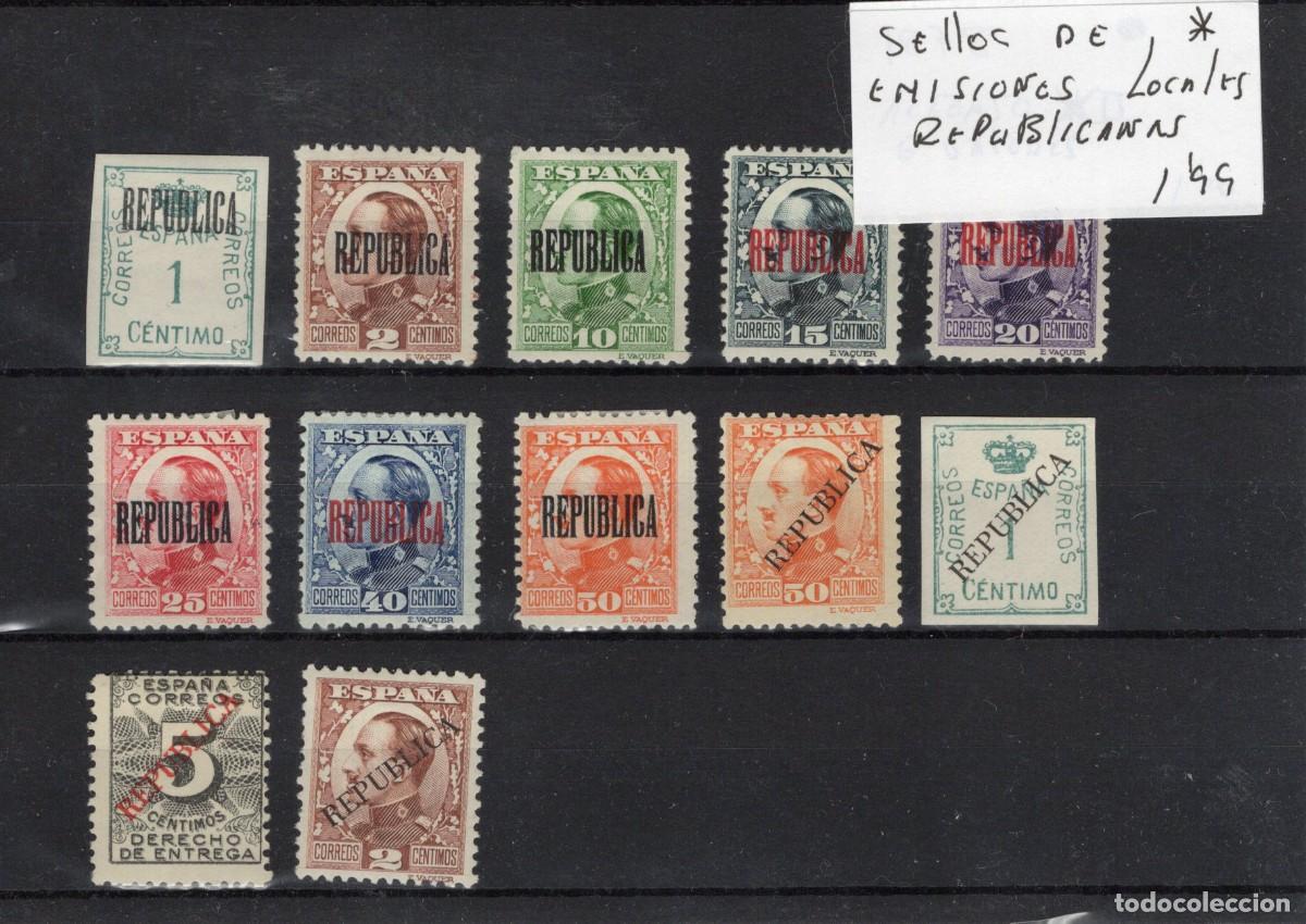 Timbres: PAT191 Sellos Espa&ntilde;a emisiones locales republicanas *