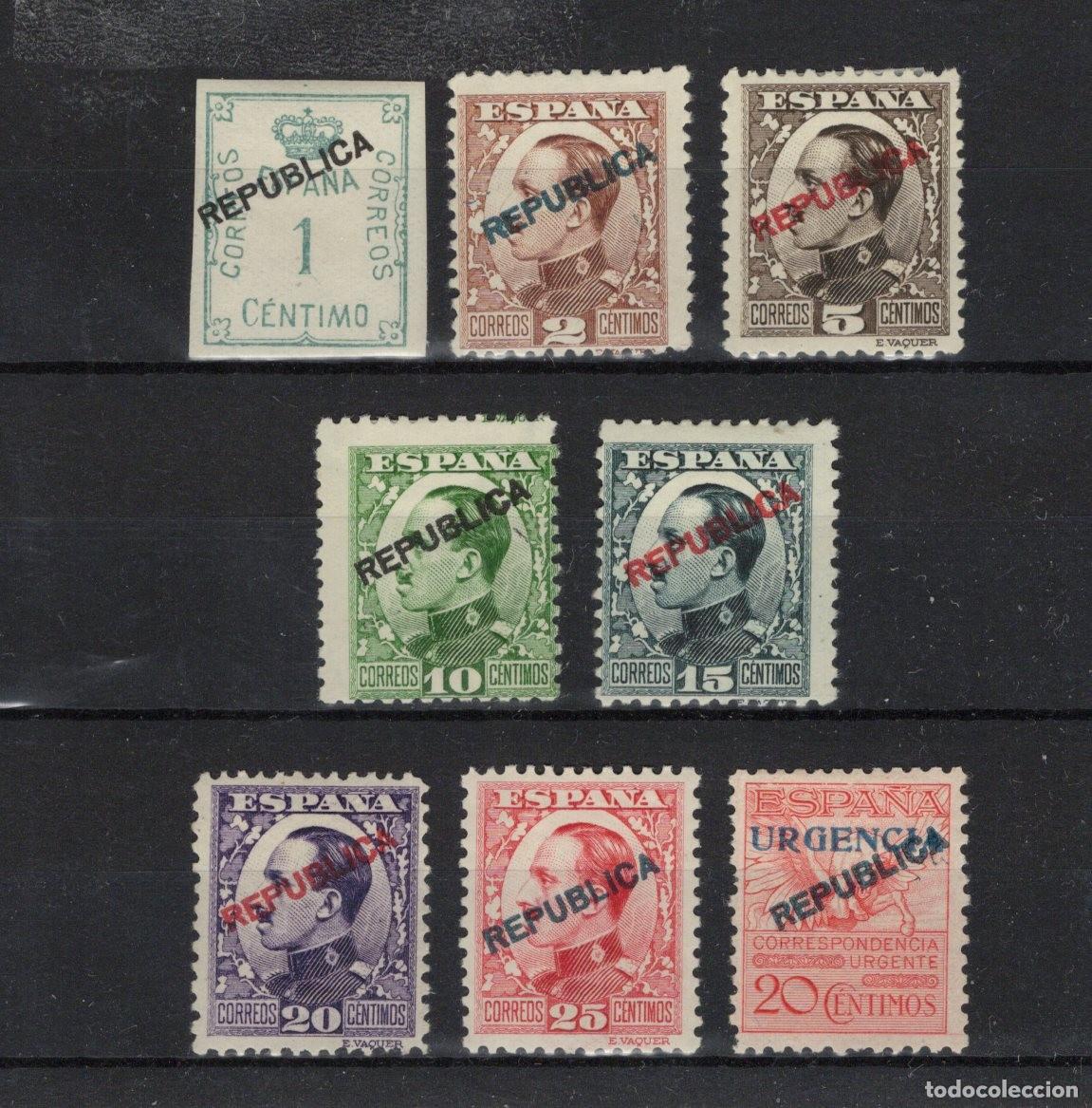 Francobolli: PAT192 Sellos Espa&ntilde;a emisiones locales republicanas EDIFIL 1/8 *