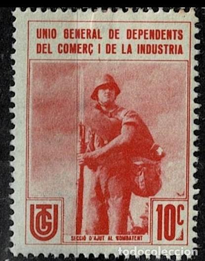 Sellos: Guerra Civil GG Tipo 2005-2014 (3) en COLOR ROJO (NO MENCIONADO) U.G.T. UNIO GENERAL DE DEPENDENTS D