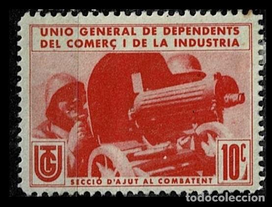 Sellos: Guerra Civil GG Tipo 2005-2014 (6) en COLOR ROJO (NO MENCIONADO) U.G.T. UNIO GENERAL DE DEPENDENTS D
