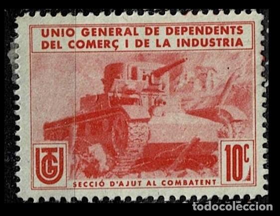 Sellos: Guerra Civil GG Tipo 2005-2014 (8) en COLOR ROJO (NO MENCIONADO) U.G.T. UNIO GENERAL DE DEPENDENTS D