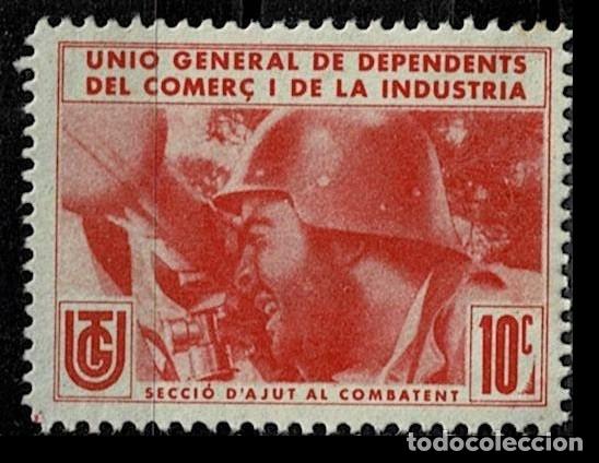Sellos: Guerra Civil GG Tipo 2005-2014 (10) en COLOR ROJO (NO MENCIONADO) U.G.T. UNIO GENERAL DE DEPENDENTS