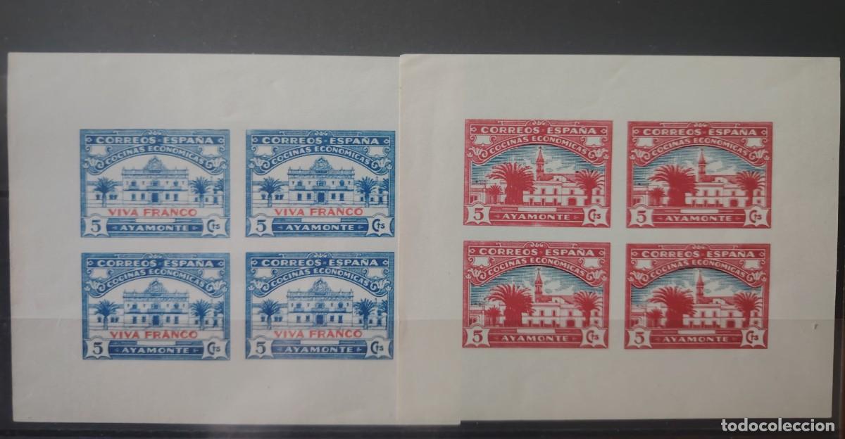 Francobolli: LOCALES GUERRA CIVIL ESPA&Ntilde;OLA AYAMONTE 1936/39 RAROS LOTE 2