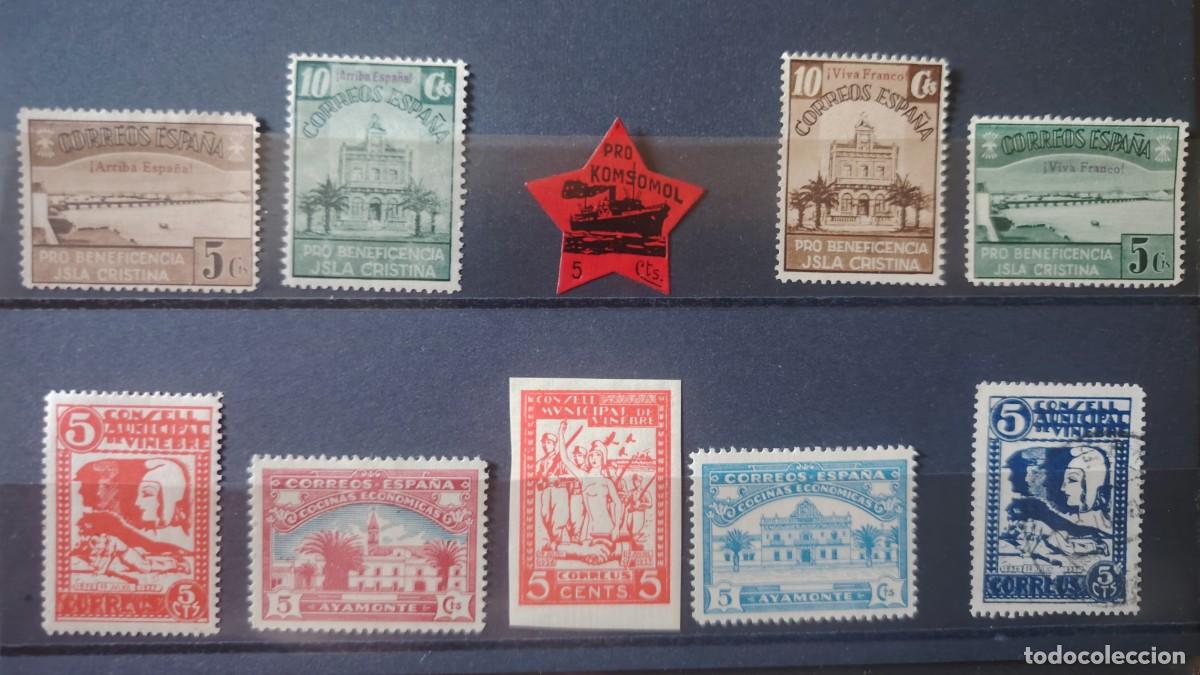Francobolli: LOCALES GUERRA CIVIL ESPA&Ntilde;OLA 1936/39 RAROS LOTE 5