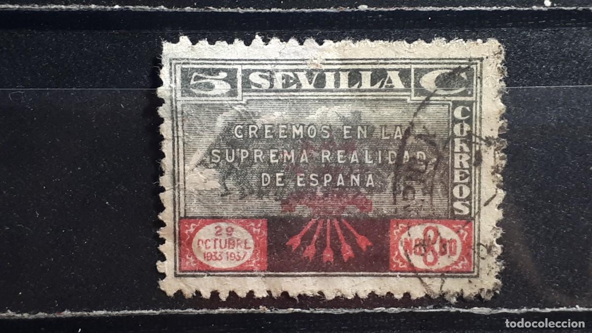 Sellos: ESPA&Ntilde;A. LOCAL. &deg;. A&Ntilde;O 1937 SEVILLA