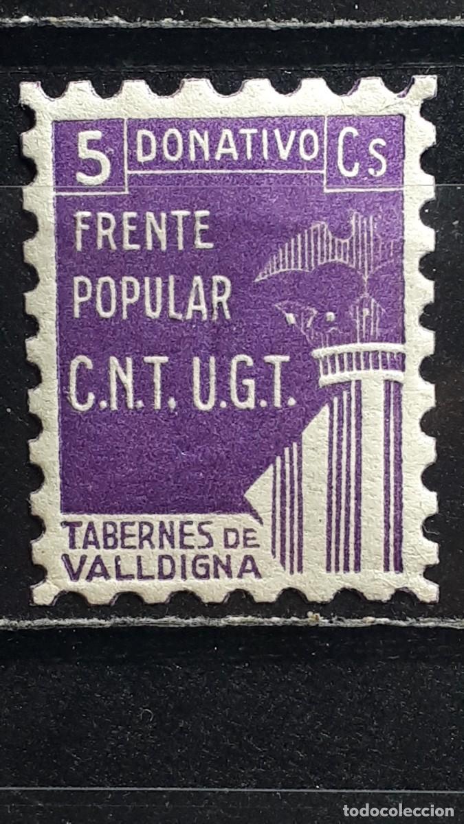 Sellos: ESPA&Ntilde;A. LOCAL. **. A&Ntilde;O 1936-9. VALENCIA