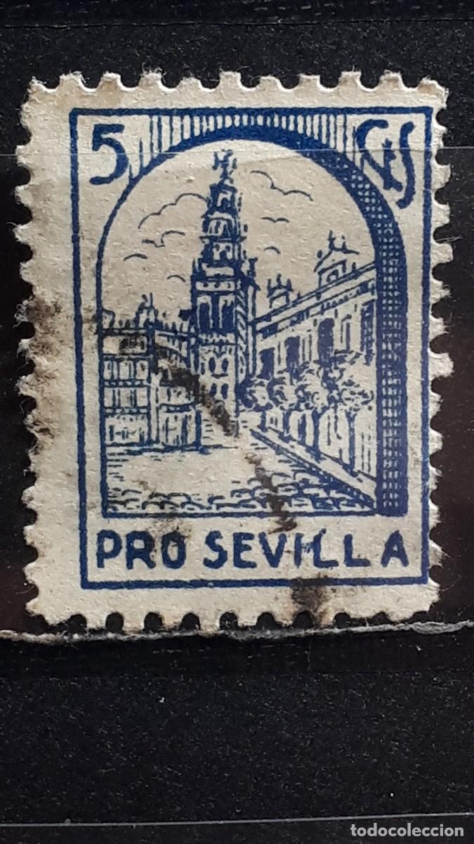 Sellos: ESPA&Ntilde;A. LOCAL. SEVILLA. &deg;. 1940