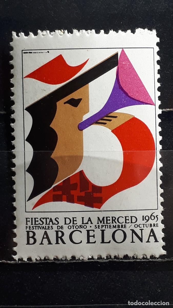 Sellos: ESPA&Ntilde;A. VI&Ntilde;ETA. BARCELONA. **. A&Ntilde;O 1965