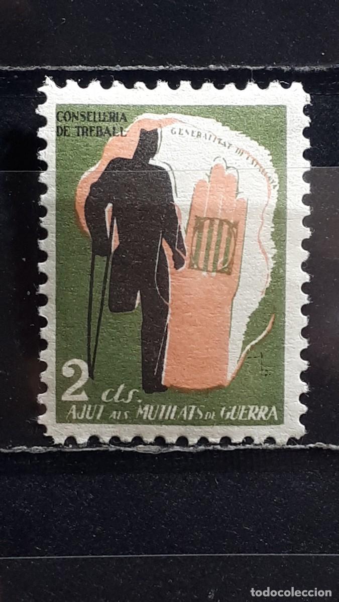 Sellos: ESPA&Ntilde;A. A&Ntilde;O 1936-9. ** LOCAL. CATALU&Ntilde;A.