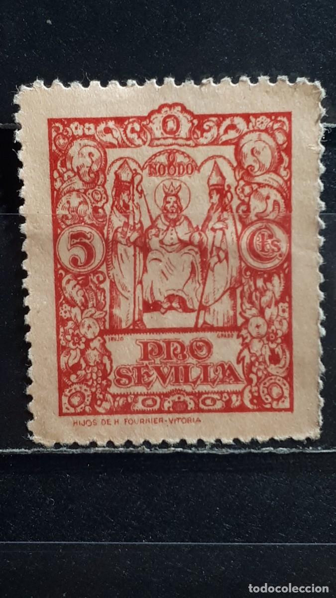 Sellos: ESPA&Ntilde;A. A&Ntilde;O 1936. (*)/*. LOCAL. SEVILLA