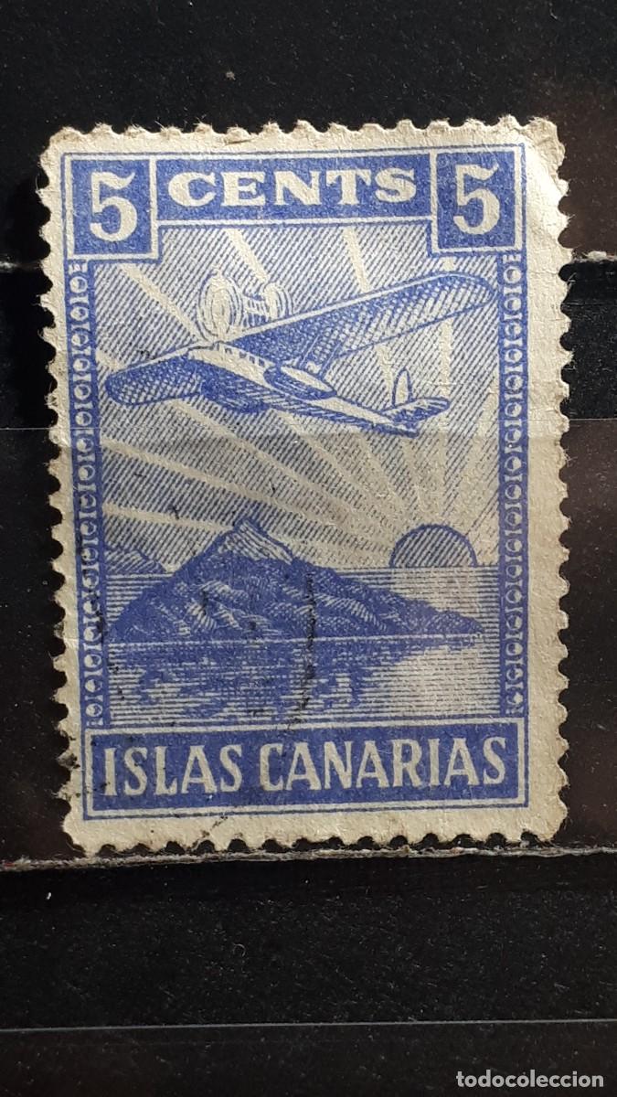 Sellos: ESPA&Ntilde;A. A&Ntilde;O 1937. &deg;. LOCAL. CANARIAS