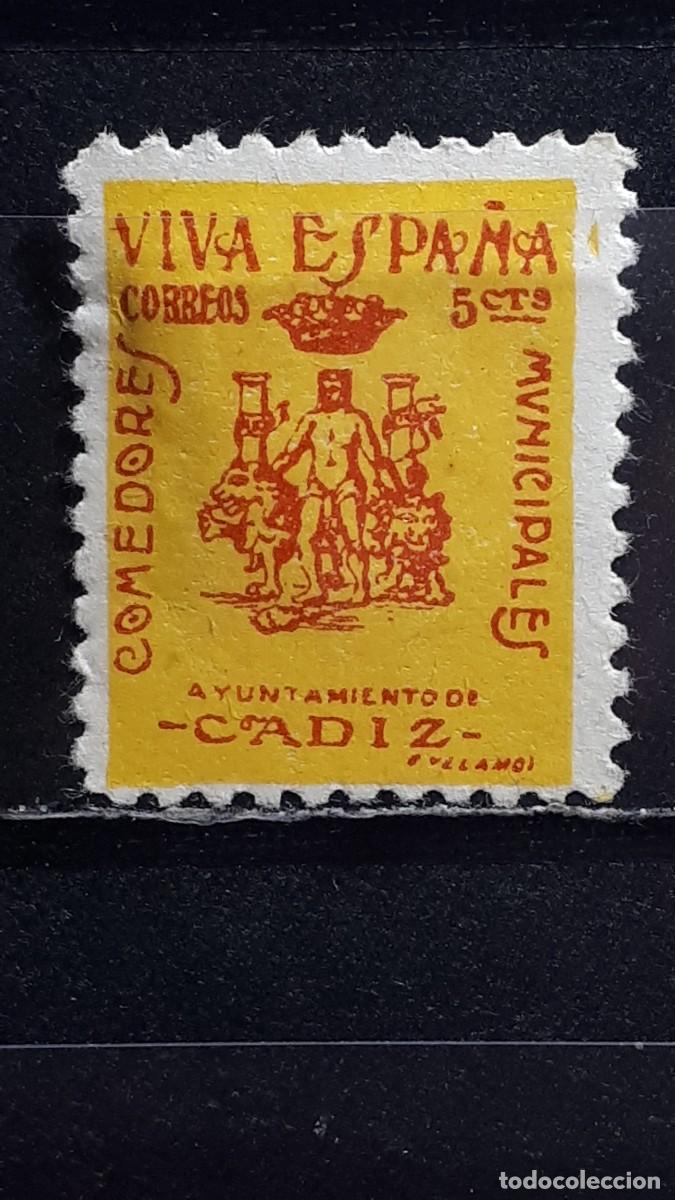 Sellos: ESPA&Ntilde;A. LOCAL. C&Aacute;DIZ. (*)/*. A&Ntilde;O 1940.