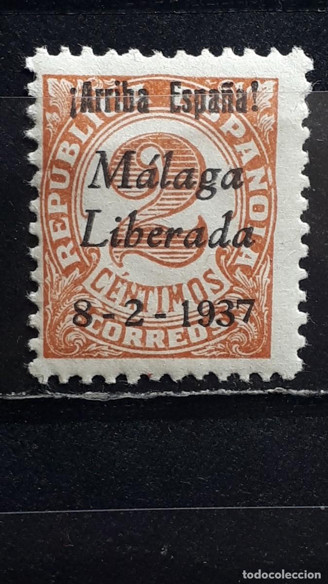 Sellos: ESPA&Ntilde;A. A&Ntilde;O 1937. &deg;. YVERT 4. M&Aacute;LAGA