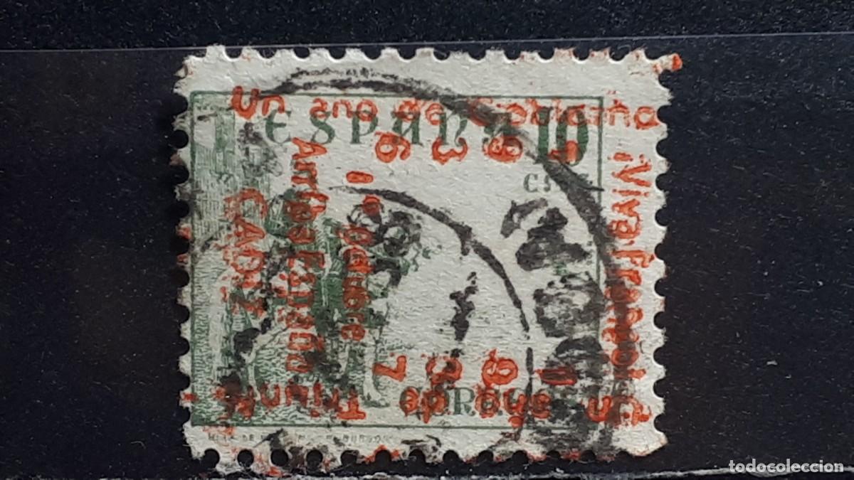 Sellos: ESPA&Ntilde;A. A&Ntilde;O 1937. &deg;. LOCAL. C&Aacute;DIZ. YVERT 14.