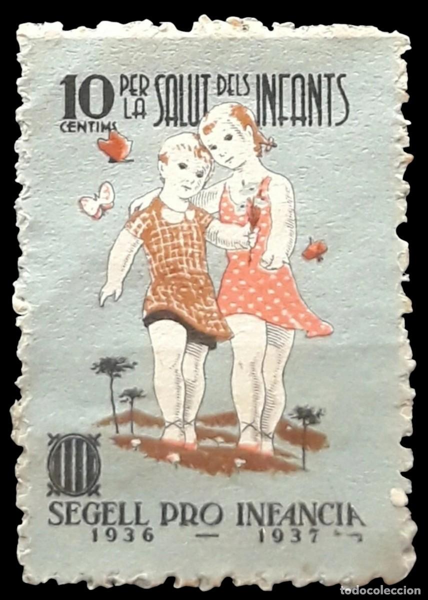 Sellos: VI&Ntilde;ETA SEGELL PRO INFANCIA 1936 - 1937. NUEVO SIN GOMA - MNG.