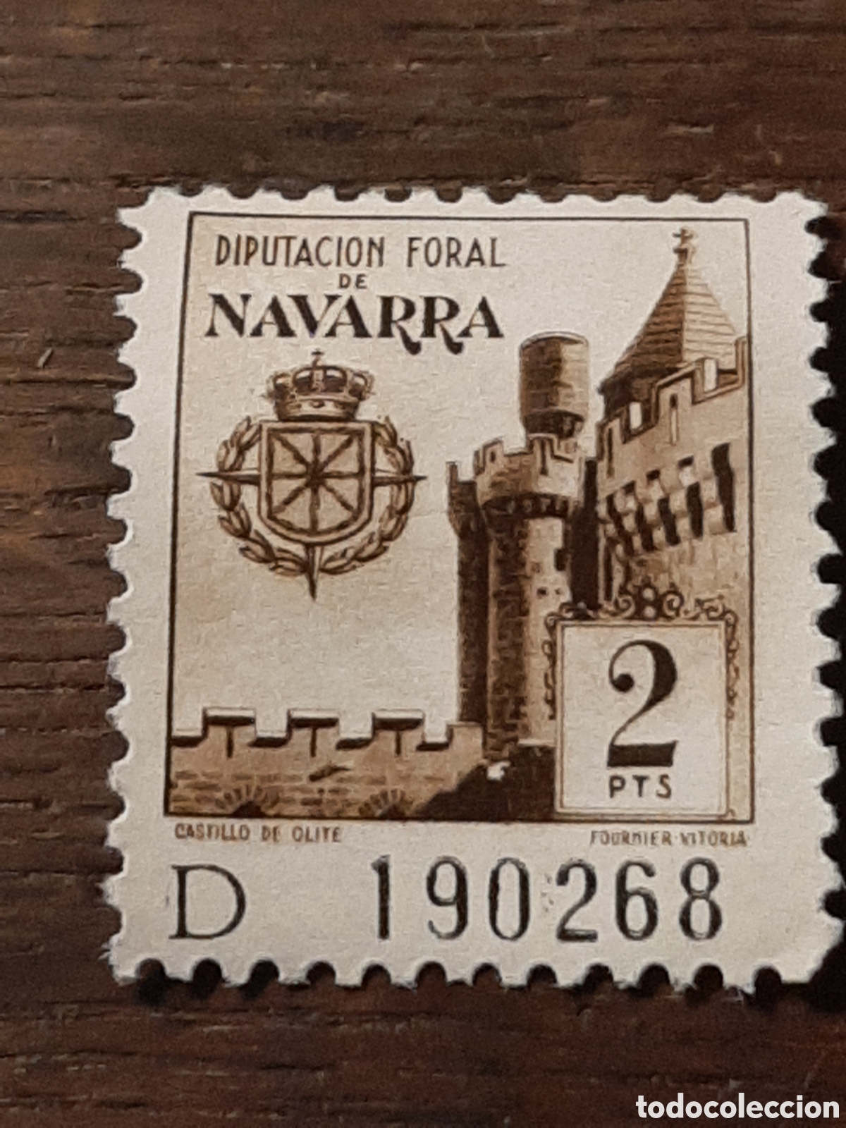 Sellos: Sello Fiscal. DIPUTACI&Oacute;N FORAL DE NAVARRA.