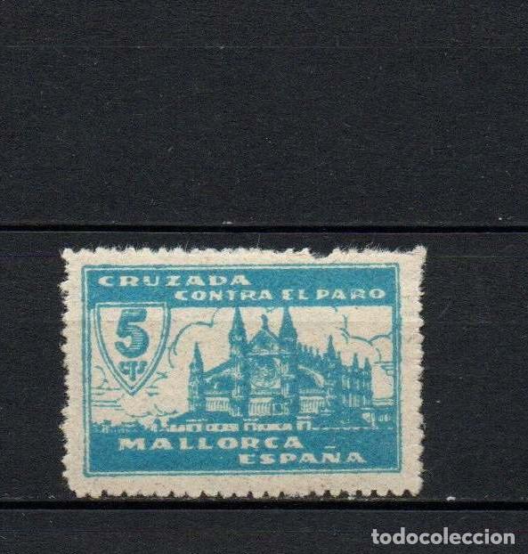 Sellos: Guerra civil. Cruzada contra el paro. Mallorca. ** LOT042