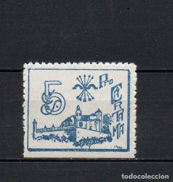 Sellos: Sello local guerra civil. Pro C&aacute;rtama. 5 cts. ** LOT042 M&aacute;laga