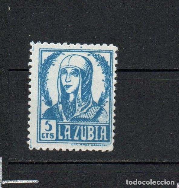 Sellos: Sello local guerra civil. La Zubia. Granada. 5 cts. * LOT042