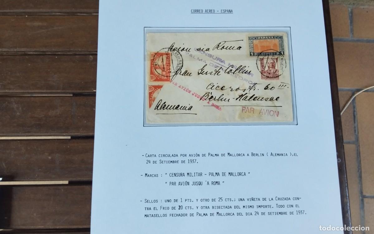 Sellos: MALLORCA GUERRA CIVIL PIEZA UNICA DE COLECCIONISMO ALTISIMO VALOR POR SU RAREZA , VER DESCRIPCION
