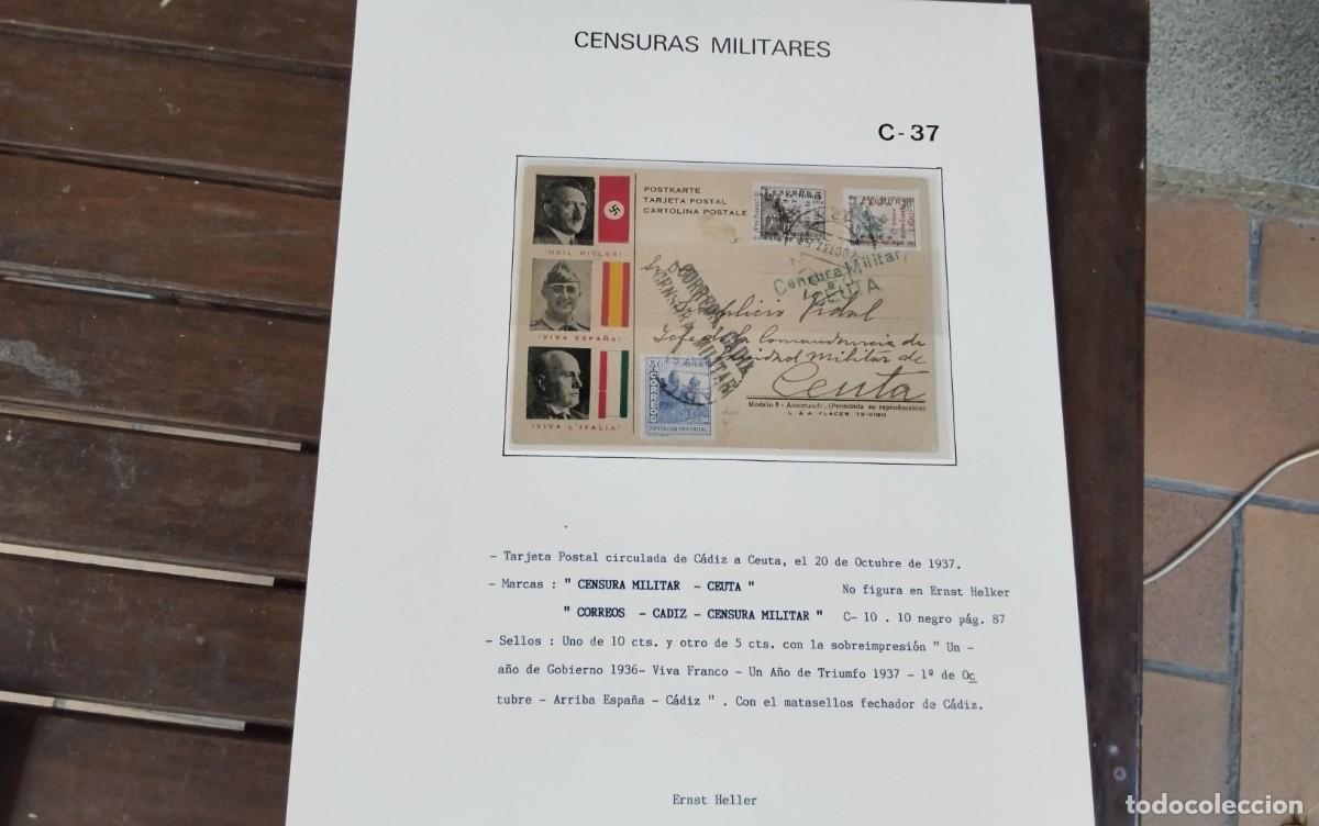 Sellos: CADIZ GUERRA CIVIL PIEZA DE COLECCIONISMO ALTISIMO VALOR POR SU RAREZA , VER DESCRIPCION