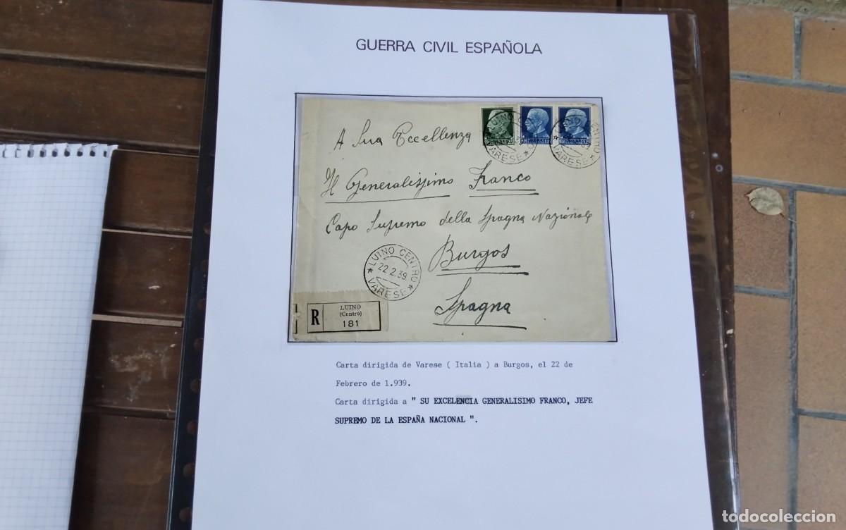 Sellos: BURGOS GUERRA CIVIL PIEZA DE COLECCIONISMO ALTISIMO VALOR POR SU RAREZA , VER DESCRIPCION